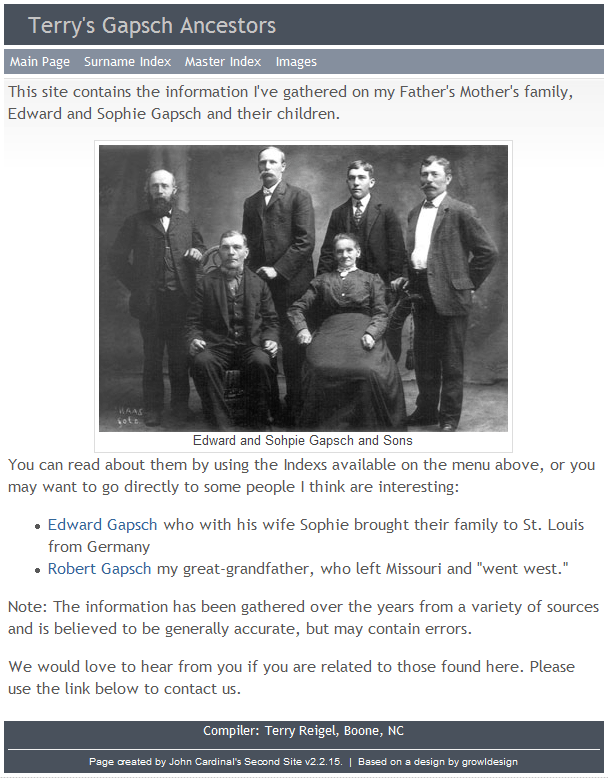 Main Page using Content Items