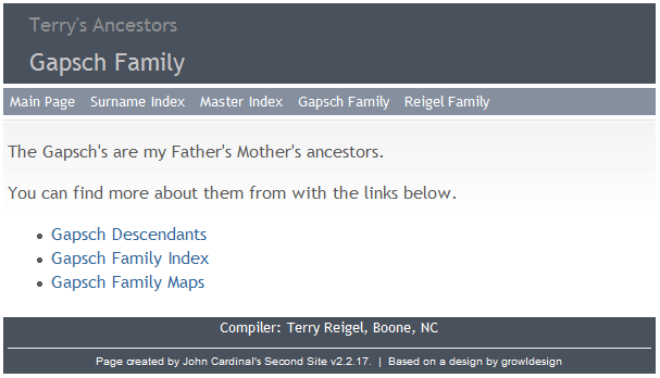 Case 3 sample sub-page