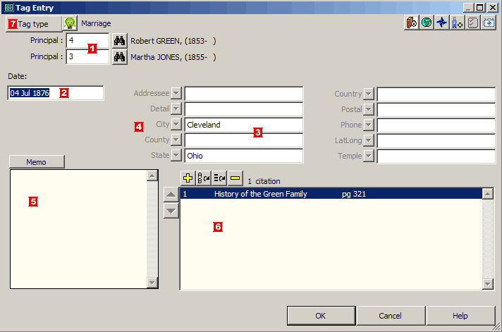 Tag Entry Screen - Event