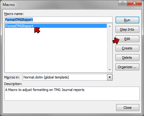 Macro edit
